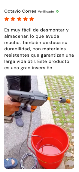 HIDROLAVADORA PORTATIL + 2 BATERIAS.