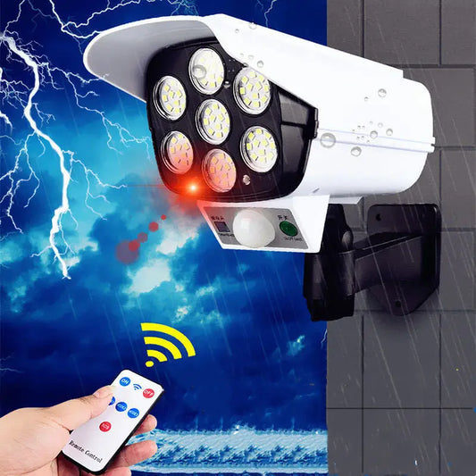 NUEVA LÁMPARA SOLAR TIPO CÁMARA DE DISUASIÓN