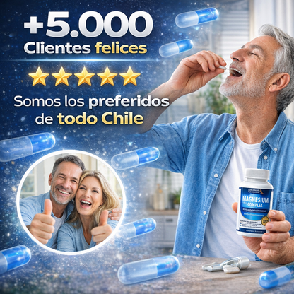 2x1 Magnesio Suplemento de 1000mg + GRÁTIS OXÍMETRO DIGITAL.
