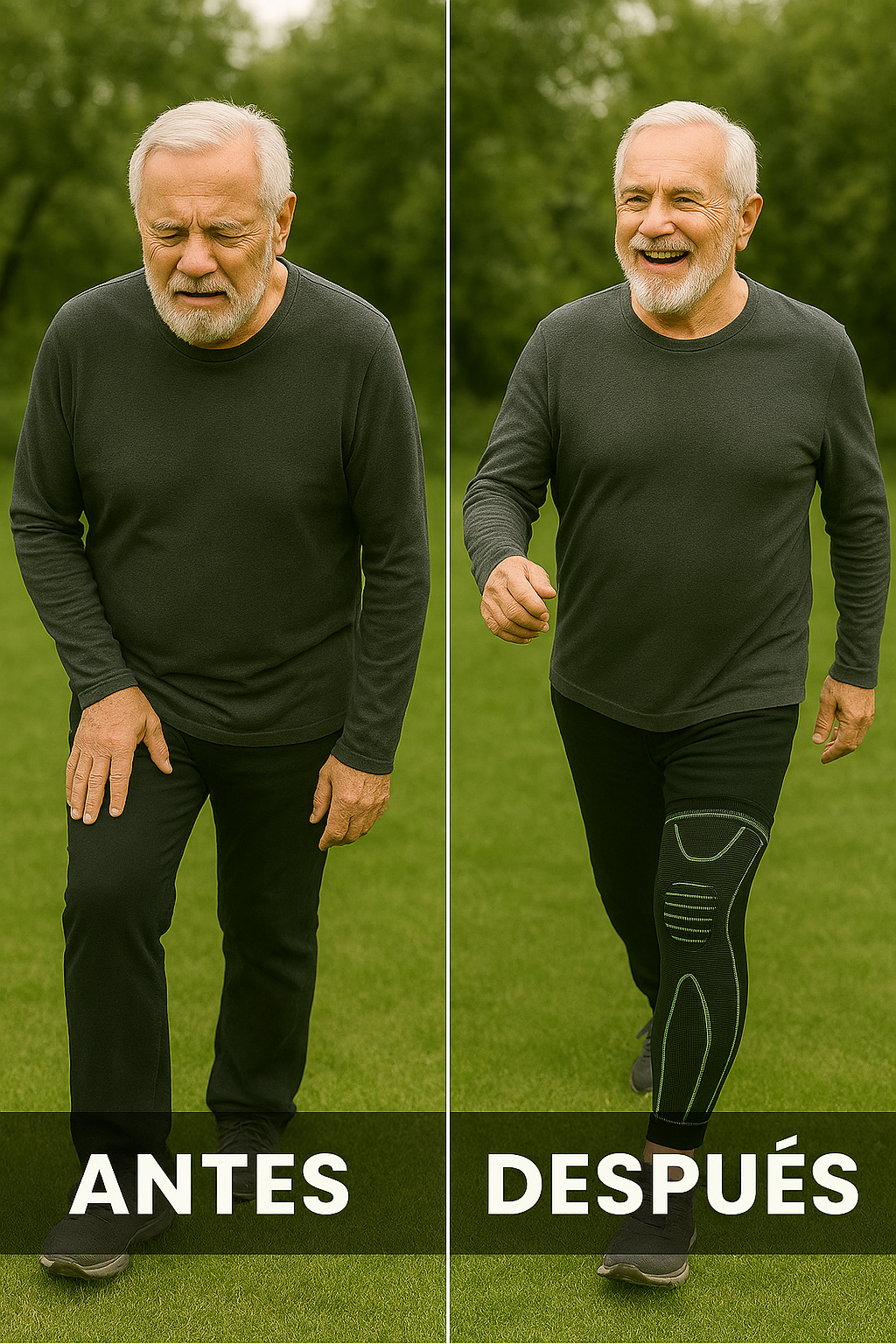 2x1  RODILLERAS AJUSTABLES DE COMPRENSION DEPORTIVA