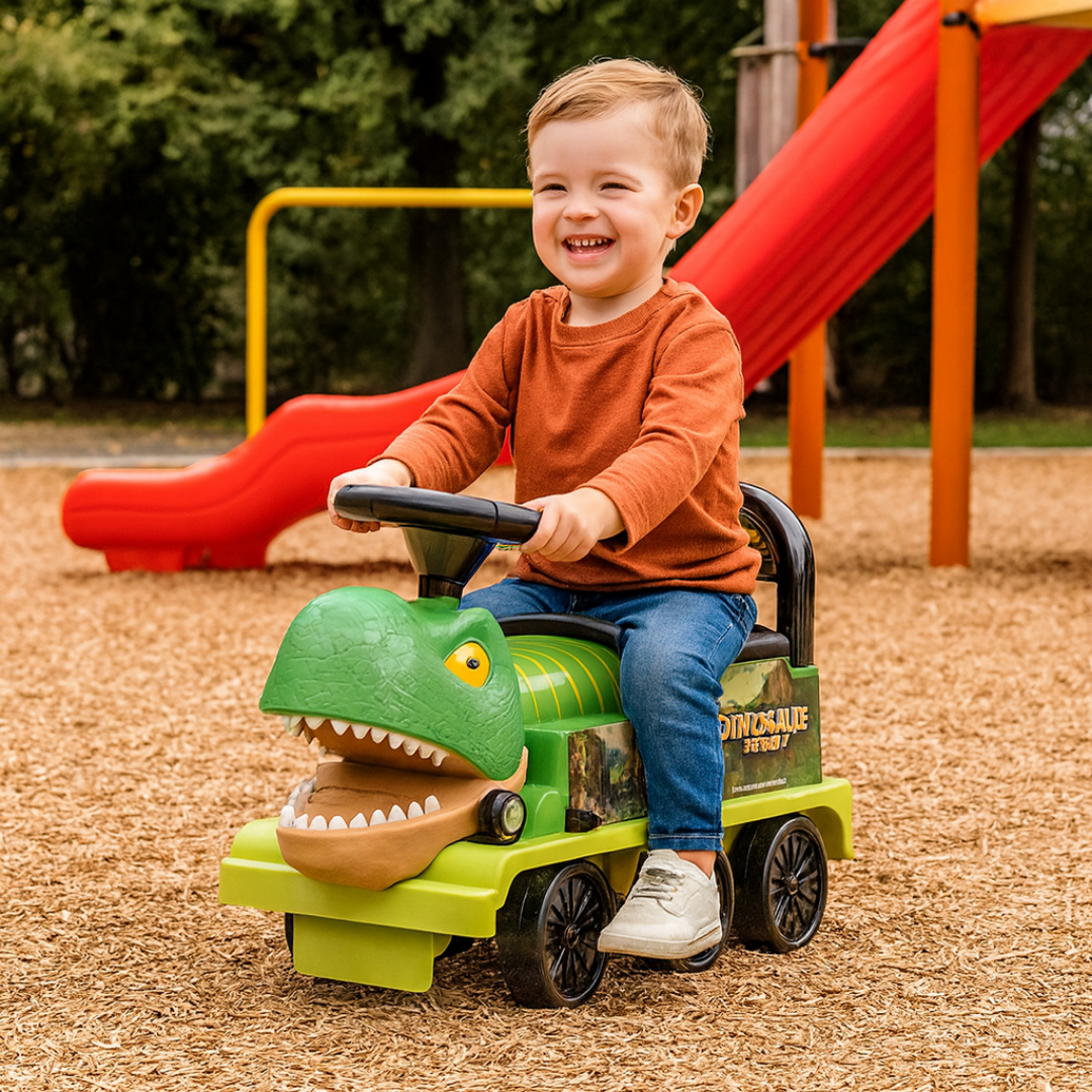 CORREPASILLO DE DINOSAURIO MUSICAL