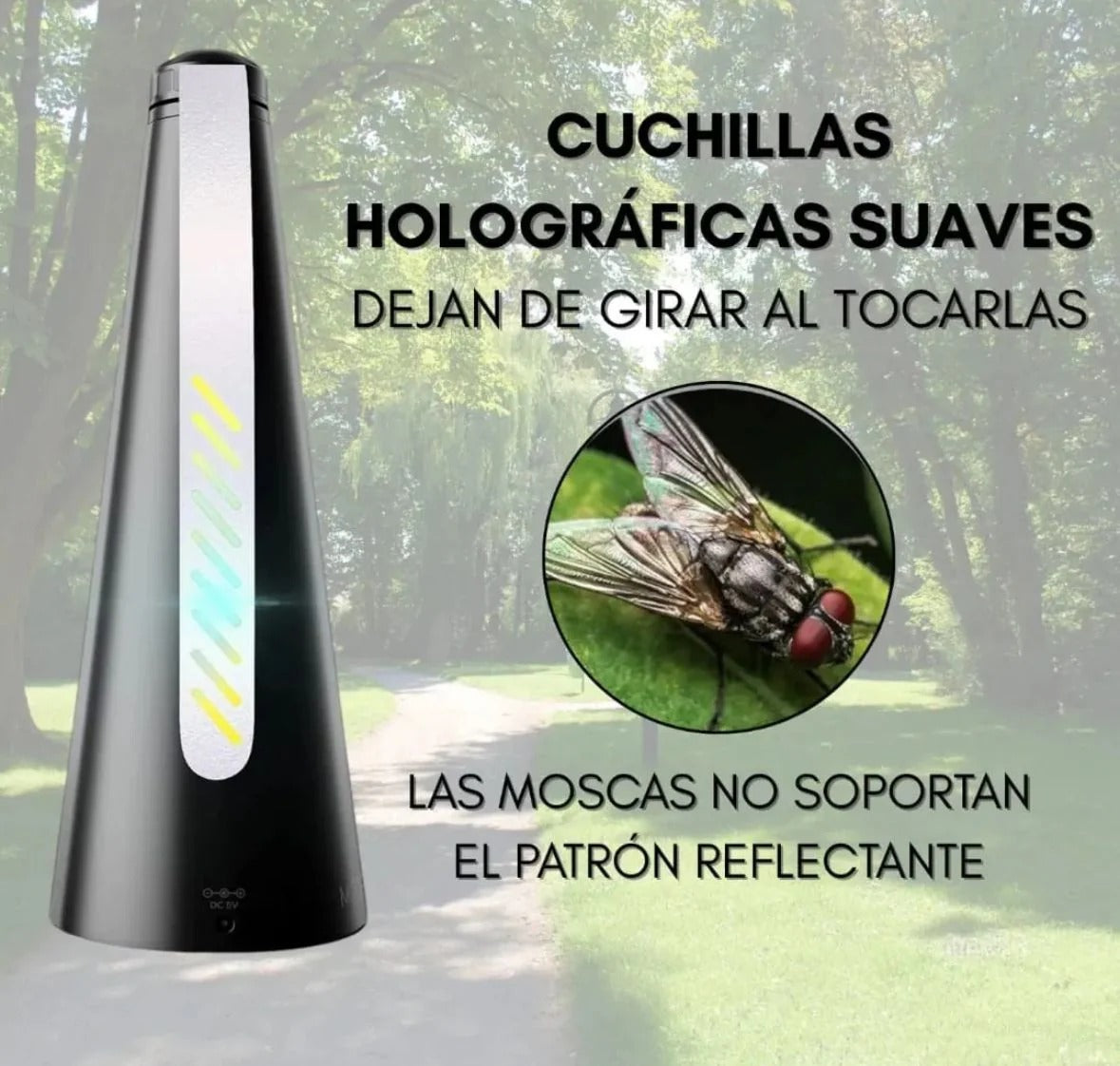 FlyAway Pro.    Espanta Moscas de Hélice.   2X1