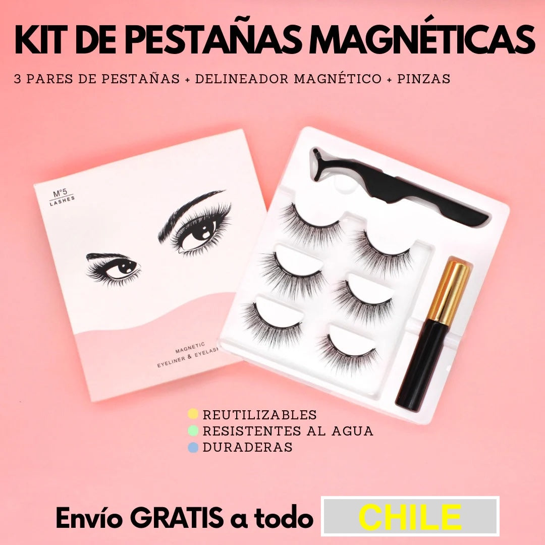 KIT PESTAÑAS MAGNETICAS REUTILIZABLES.!!!