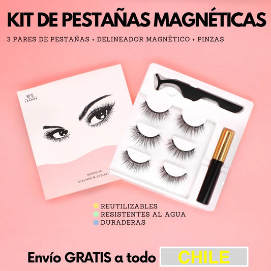 KIT PESTAÑAS MAGNETICAS REUTILIZABLES.!!!