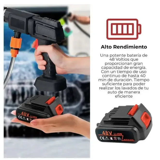 HIDROLAVADORA PORTATIL + 2 BATERIAS.